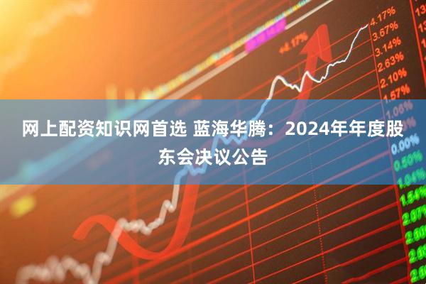 网上配资知识网首选 蓝海华腾：2024年年度股东会决议公告