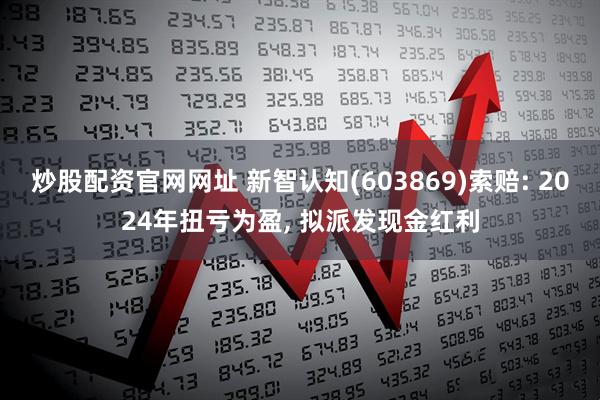炒股配资官网网址 新智认知(603869)索赔: 2024年扭亏为盈, 拟派发现金红利